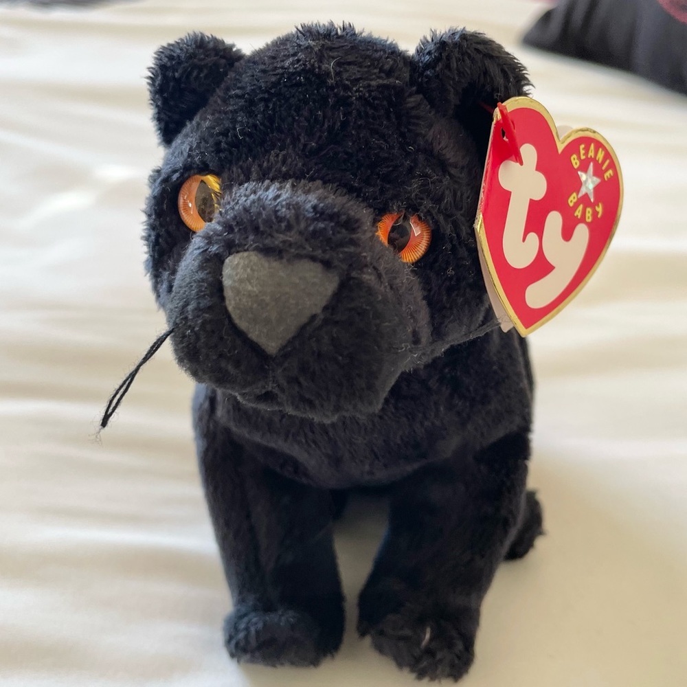 Ty Beanie Babies black cat Midnight